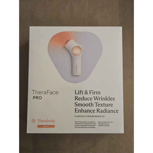 Therabody TheraFace PRO 6-in-1 Facial Health Device White BRAND NEW Sealed - Picture 1 of 5
